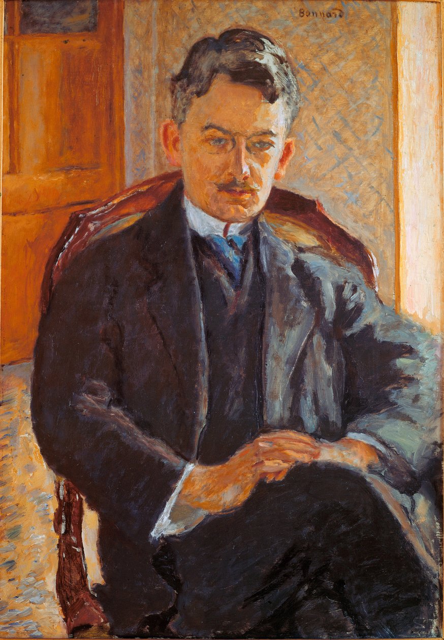 Portret W.B. Georges Besson: krytyk sztuki i kolekcjoner, autorstwa Pierre Bonnard