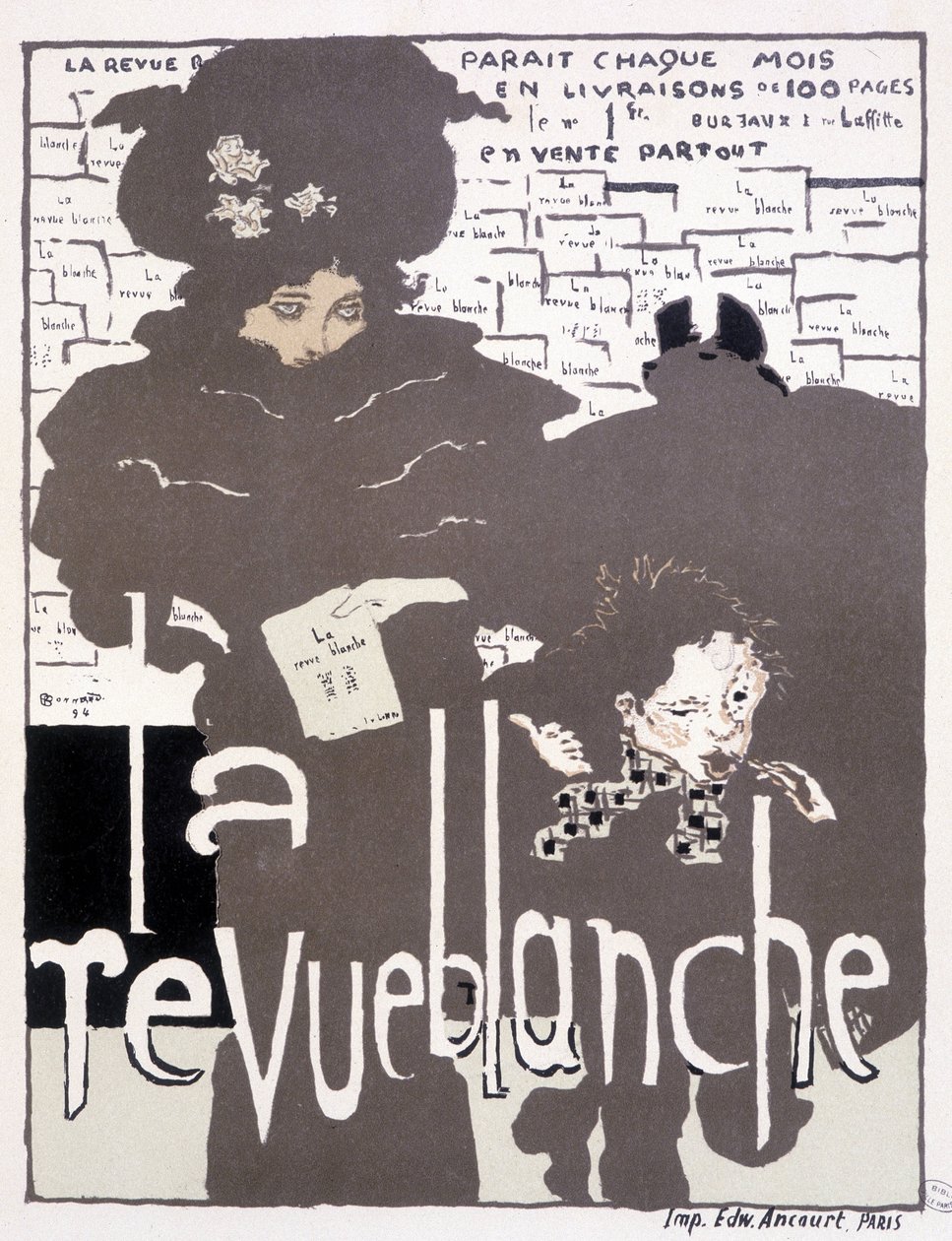 Plakat prasowy dla La Revue Blanche. Ilustracja Pierre