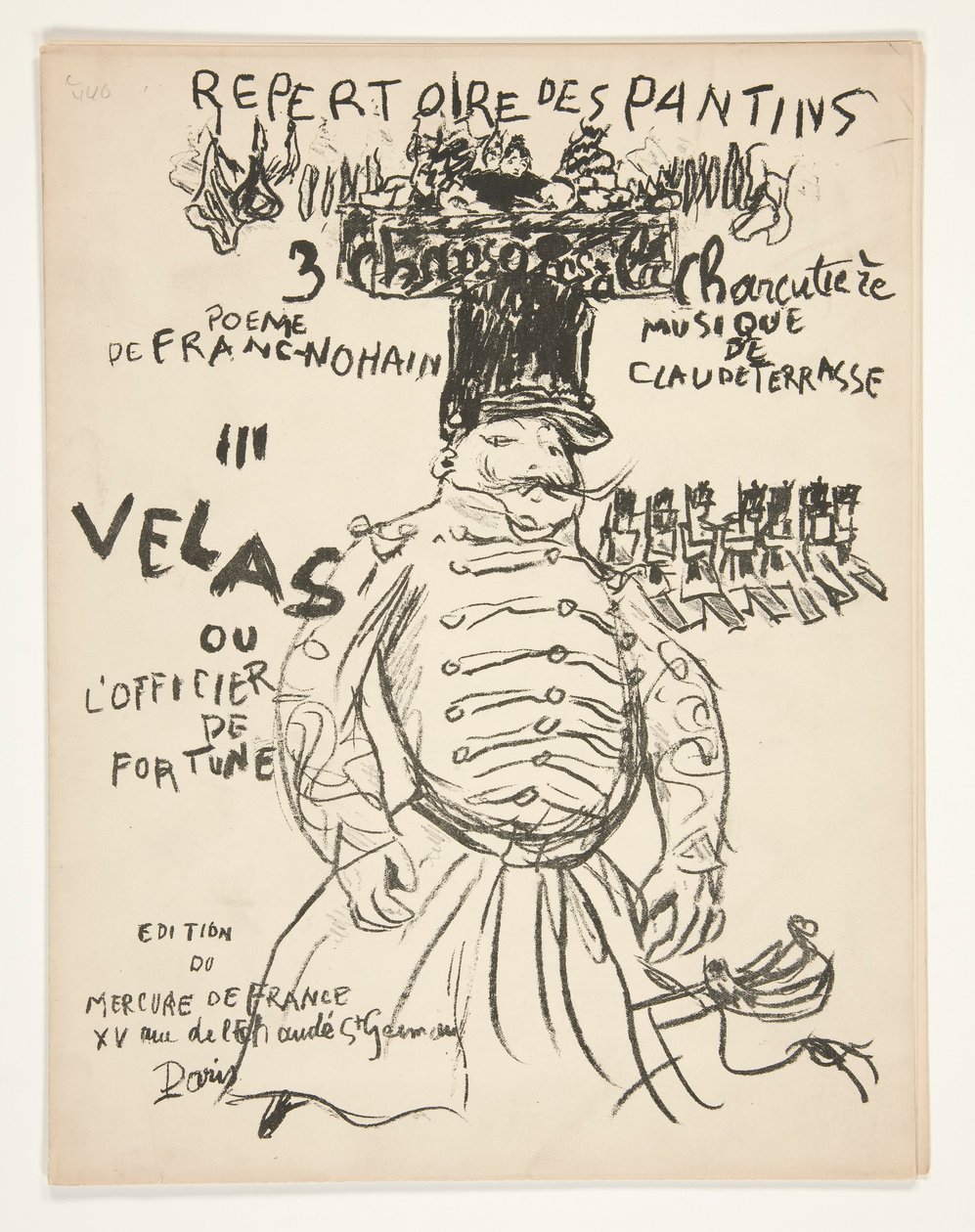 Katalog Teatru des Pantins autorstwa Pierre Bonnard