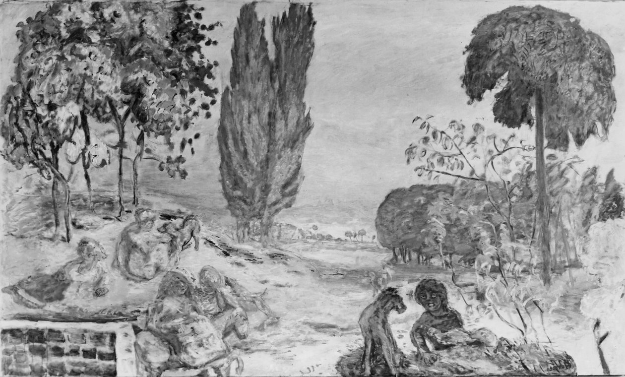 Letni wieczór (olej na płótnie) autorstwa Pierre Bonnard