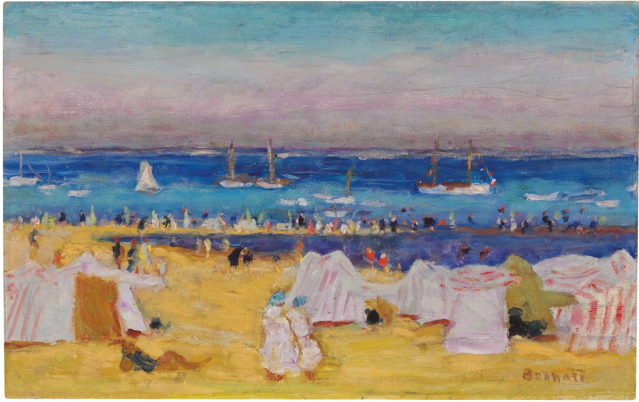 Plaża (Arachon), ok. 1922 (olej na płótnie) autorstwa Pierre Bonnard