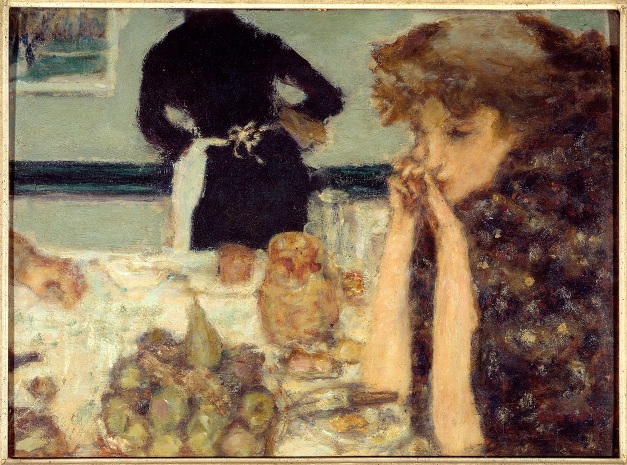 Śniadanie Misi Portret Misi Sert, pianistki i niesamowitości wielu artystów autorstwa Pierre Bonnard