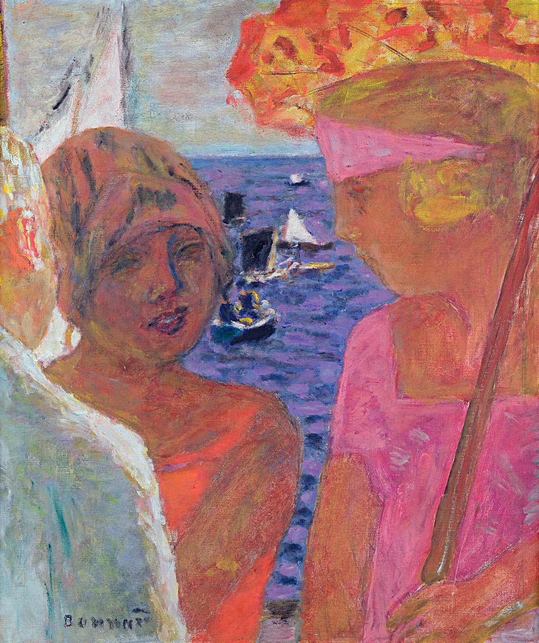 Rozmowa w Arcachon, 1926 autorstwa Pierre Bonnard