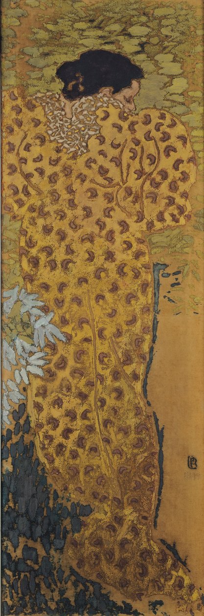 Szlafrok, 1892 (tempera na tkaninie) autorstwa Pierre Bonnard