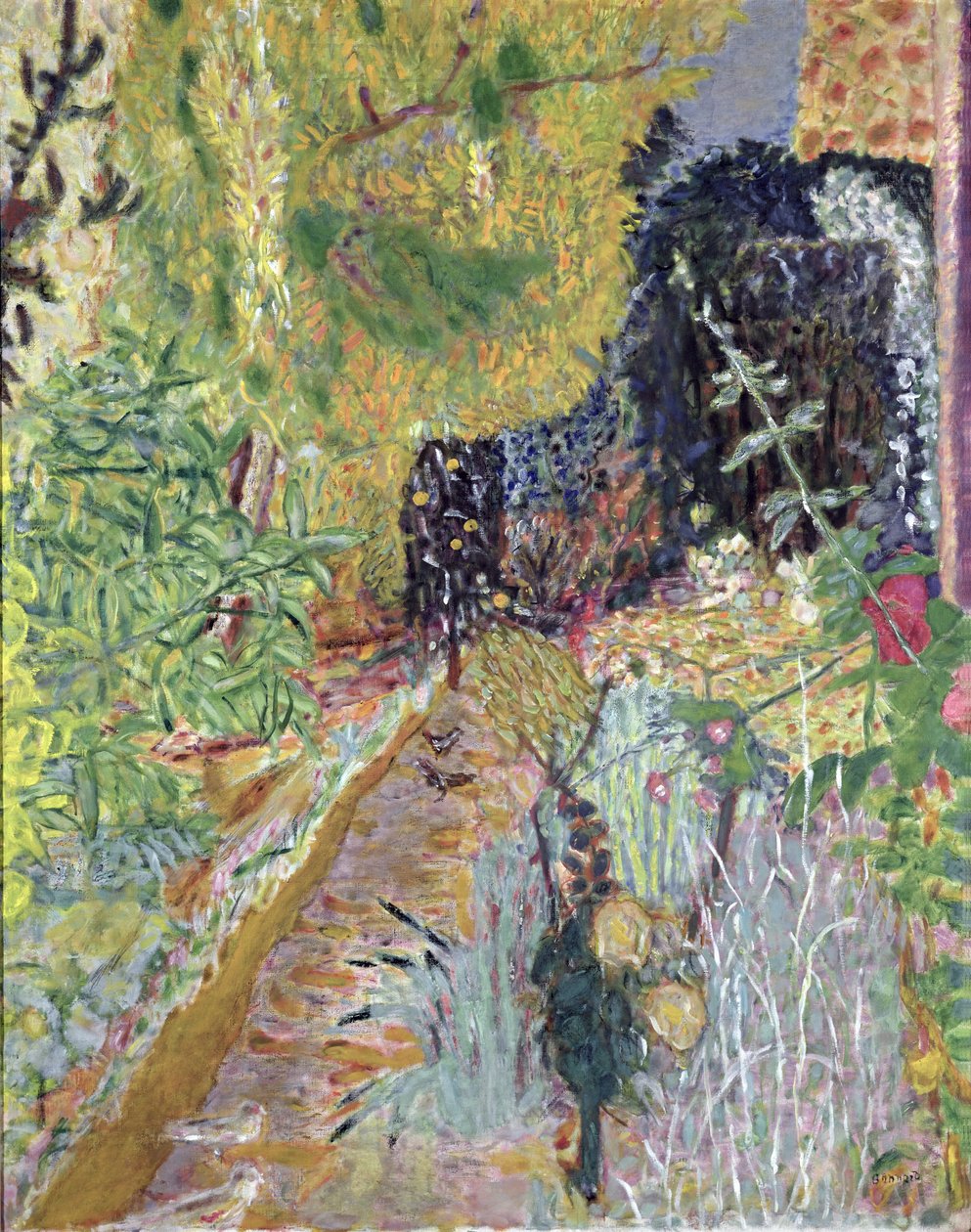 Ogród, ok. 1936 (olej na płótnie) autorstwa Pierre Bonnard