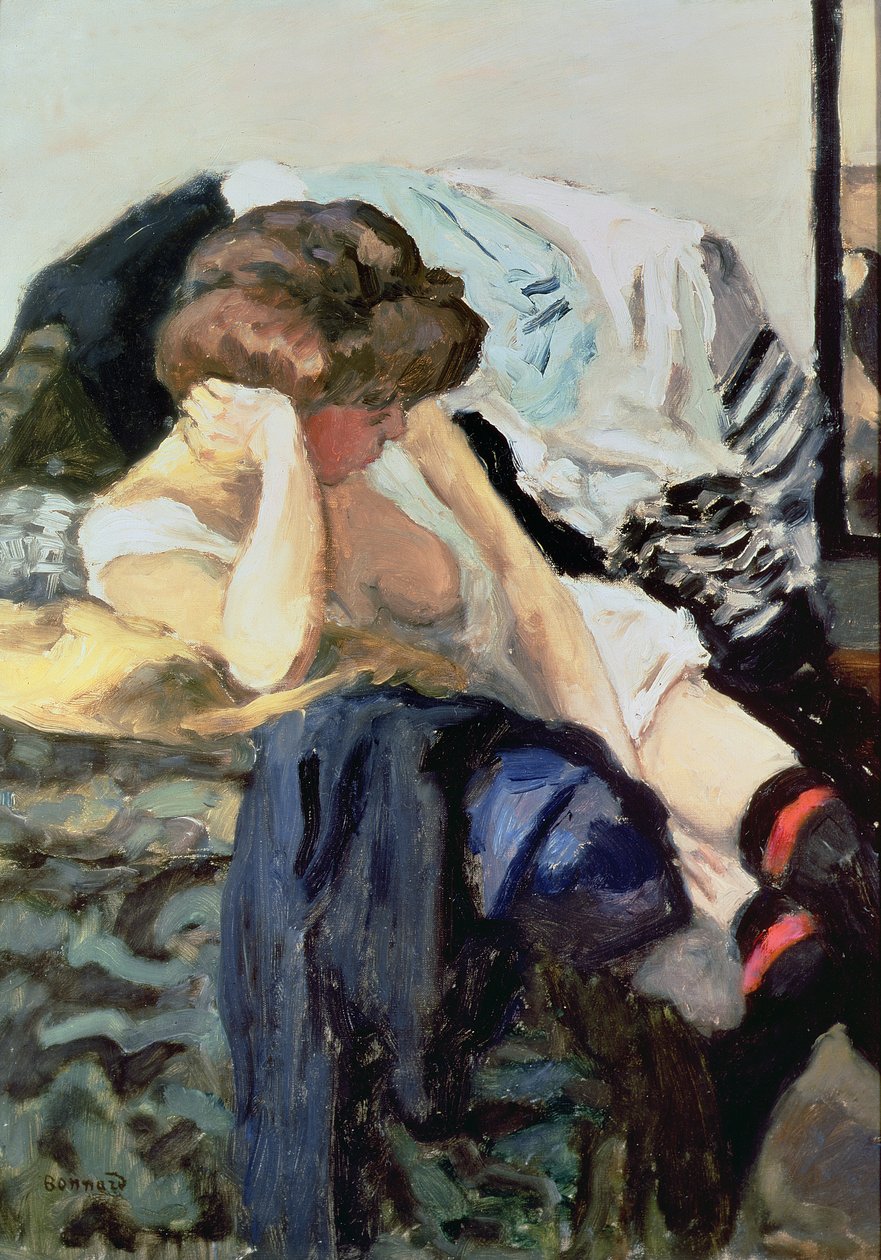 Czerwone szelki autorstwa Pierre Bonnard