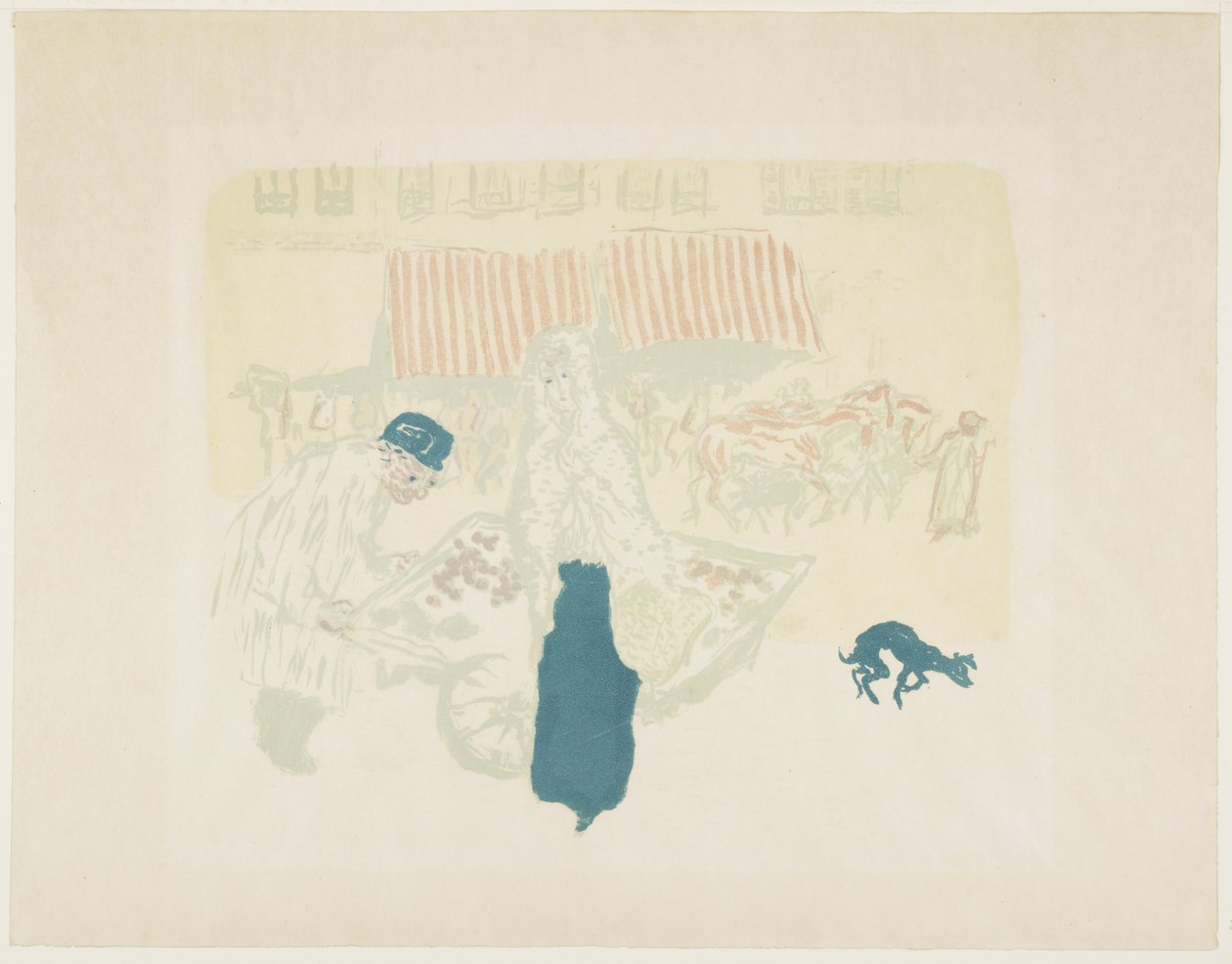 Sprzedawca warzyw, c. 1897 (opublikowany 1899) autorstwa Pierre Bonnard