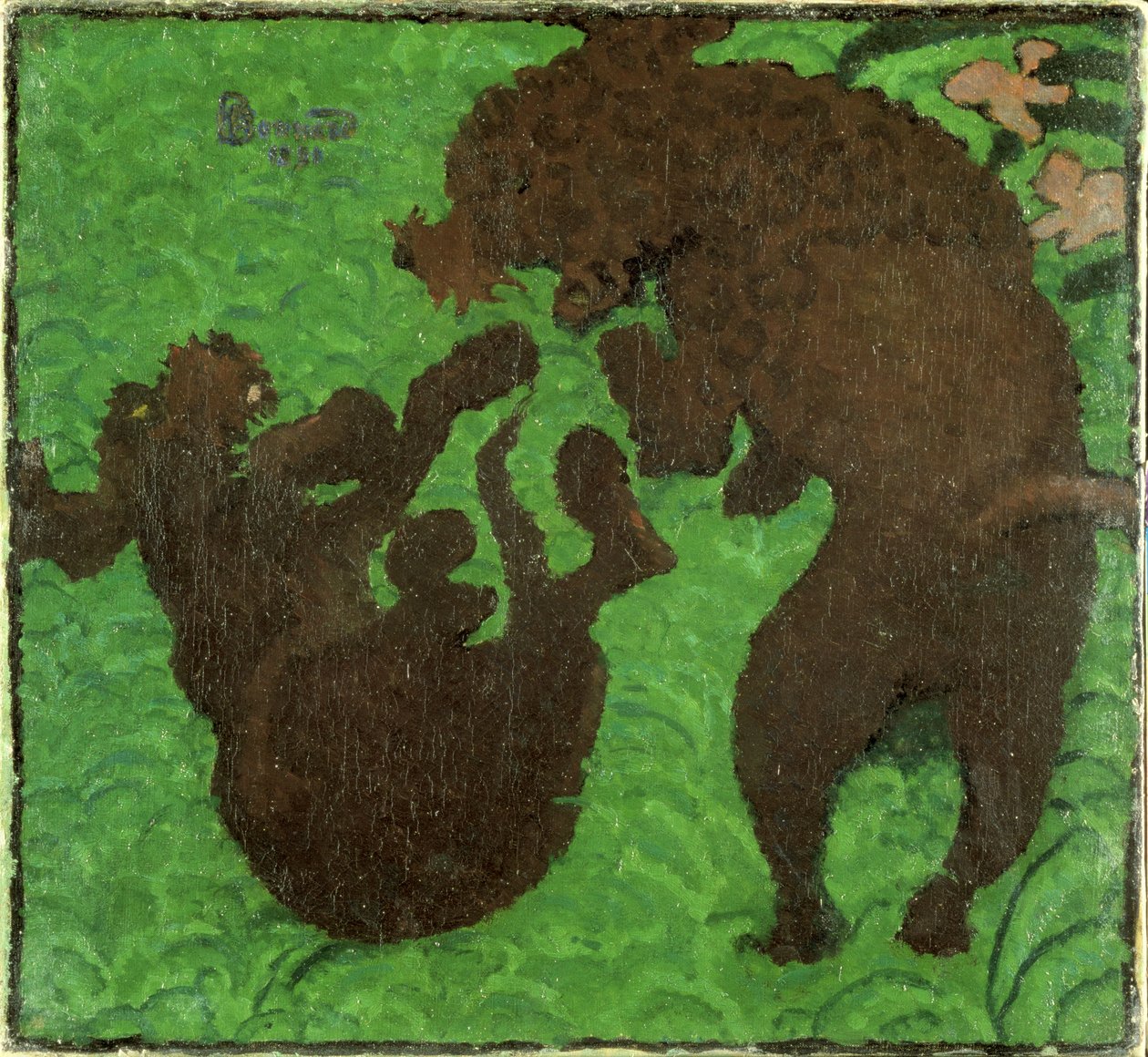 Dwa pudle, 1891 autorstwa Pierre Bonnard