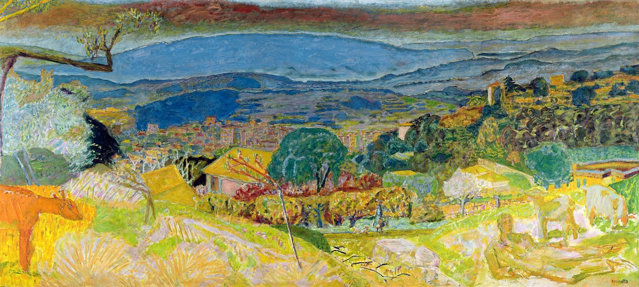 Widok Le Cannet, 1928 autorstwa Pierre Bonnard