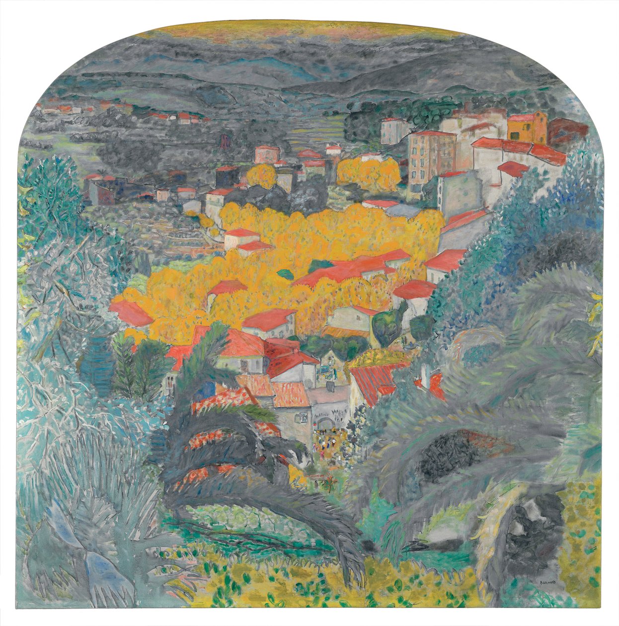 Widok na Le Cannet; Widok na Le Cannet autorstwa Pierre Bonnard