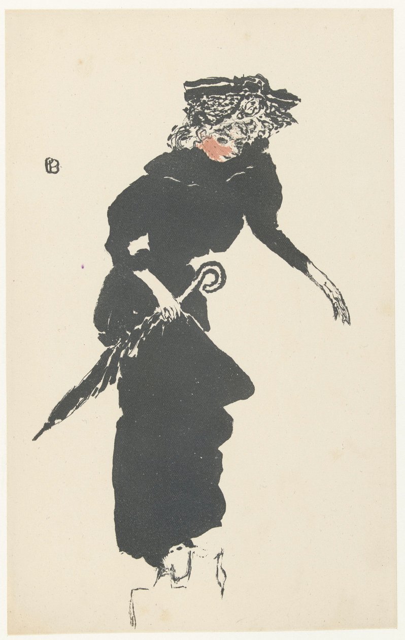 Kobieta z parasolem Femme au parasol autorstwa Pierre Bonnard