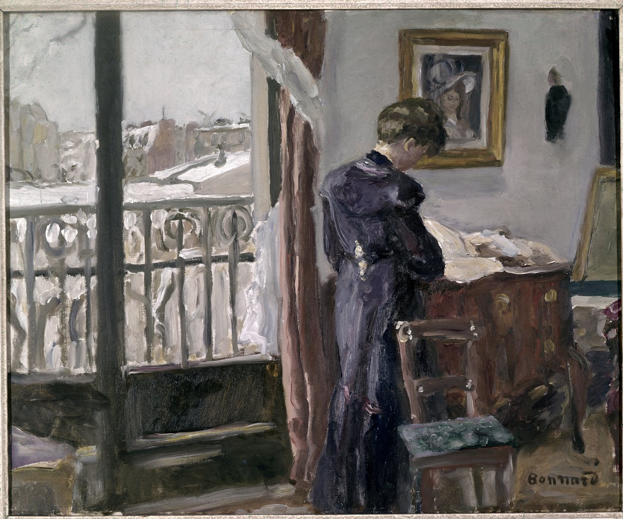 Zimowy dzień autorstwa Pierre Bonnard