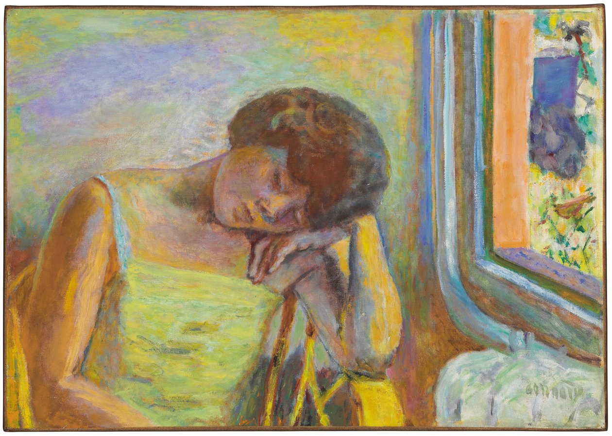 Śpiąca kobieta, ok. 1928 (olej na płótnie) autorstwa Pierre Bonnard