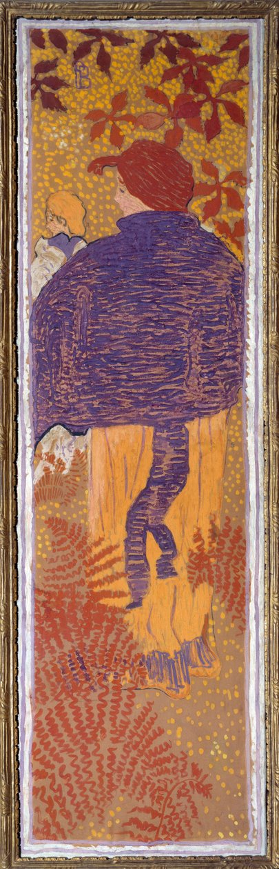 Kobieta na pelerynie autorstwa Pierre Bonnard