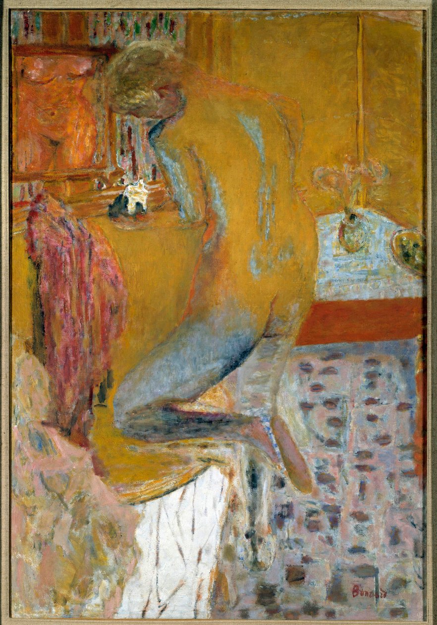 Kobieta ma toaletę autorstwa Pierre Bonnard