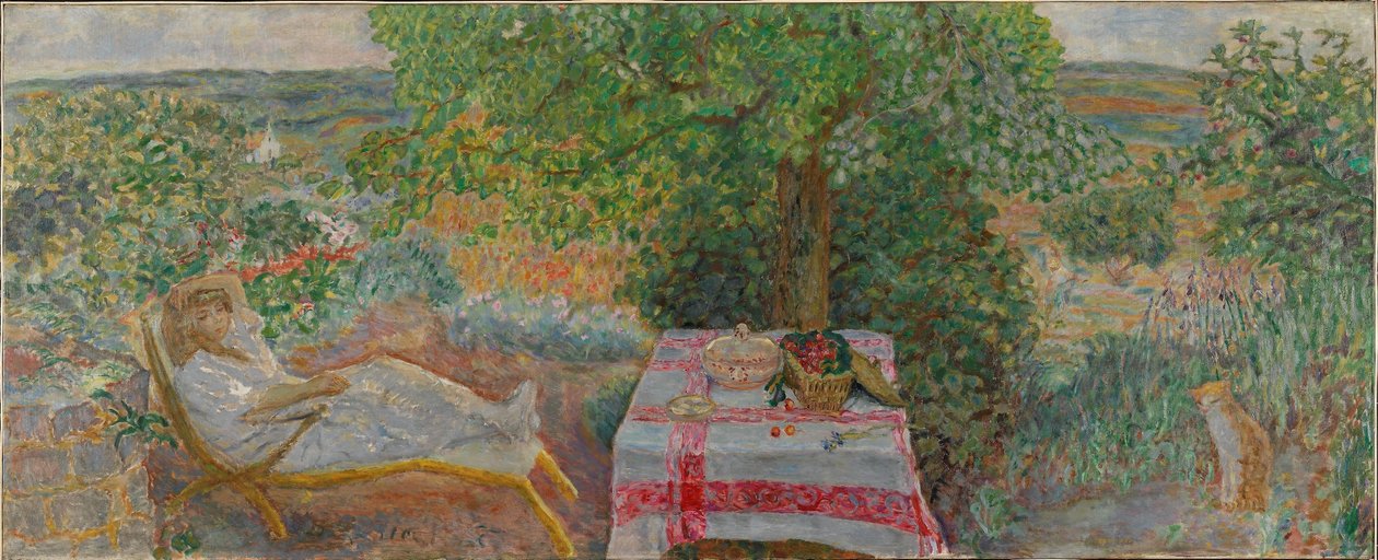 Kobieta w pejzażu, ok. 1914 r. (olej na płótnie) autorstwa Pierre Bonnard