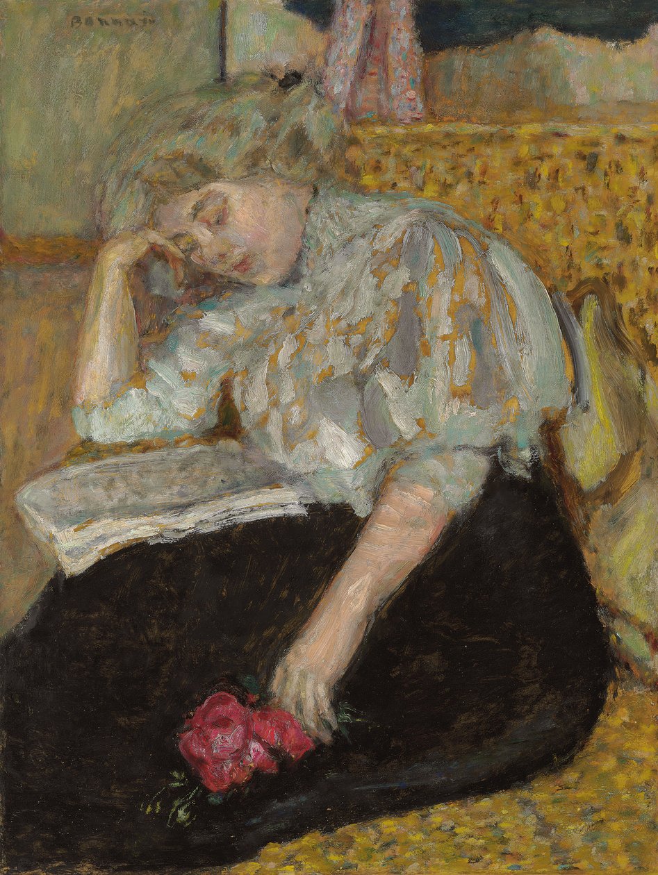 Kobieta z różą; Femme a la róża, 1908 autorstwa Pierre Bonnard