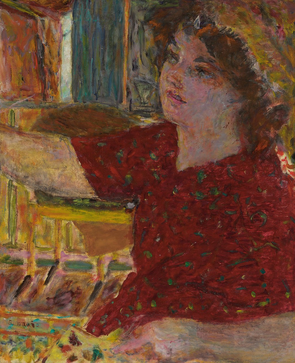 Młoda Kobieta Malarstwo; Młoda kobieta malarstwo autorstwa Pierre Bonnard