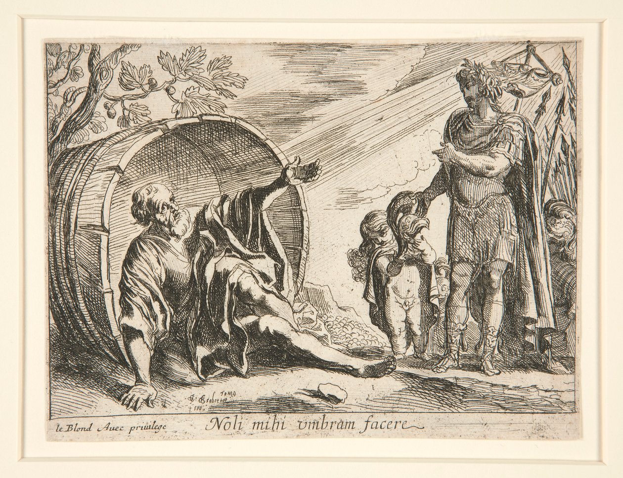Diogenes i Aleksander Wielki autorstwa Pierre Brebiette