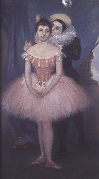 Pierrot i Tancerz autorstwa Pierre Carrier Belleuse