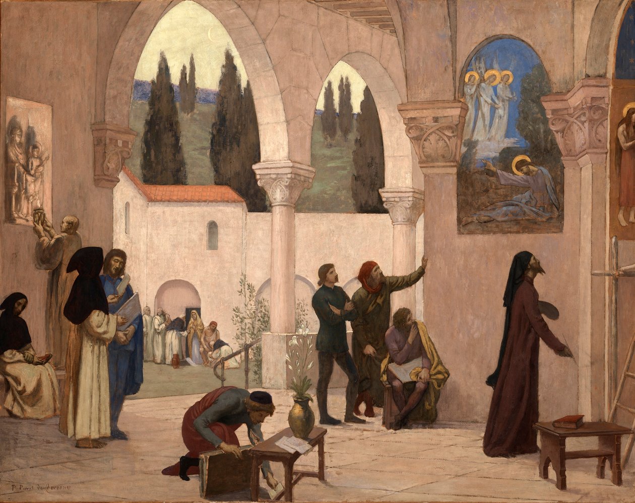 Chrześcijańska inspiracja autorstwa Pierre Cécile Puvis de Chavannes