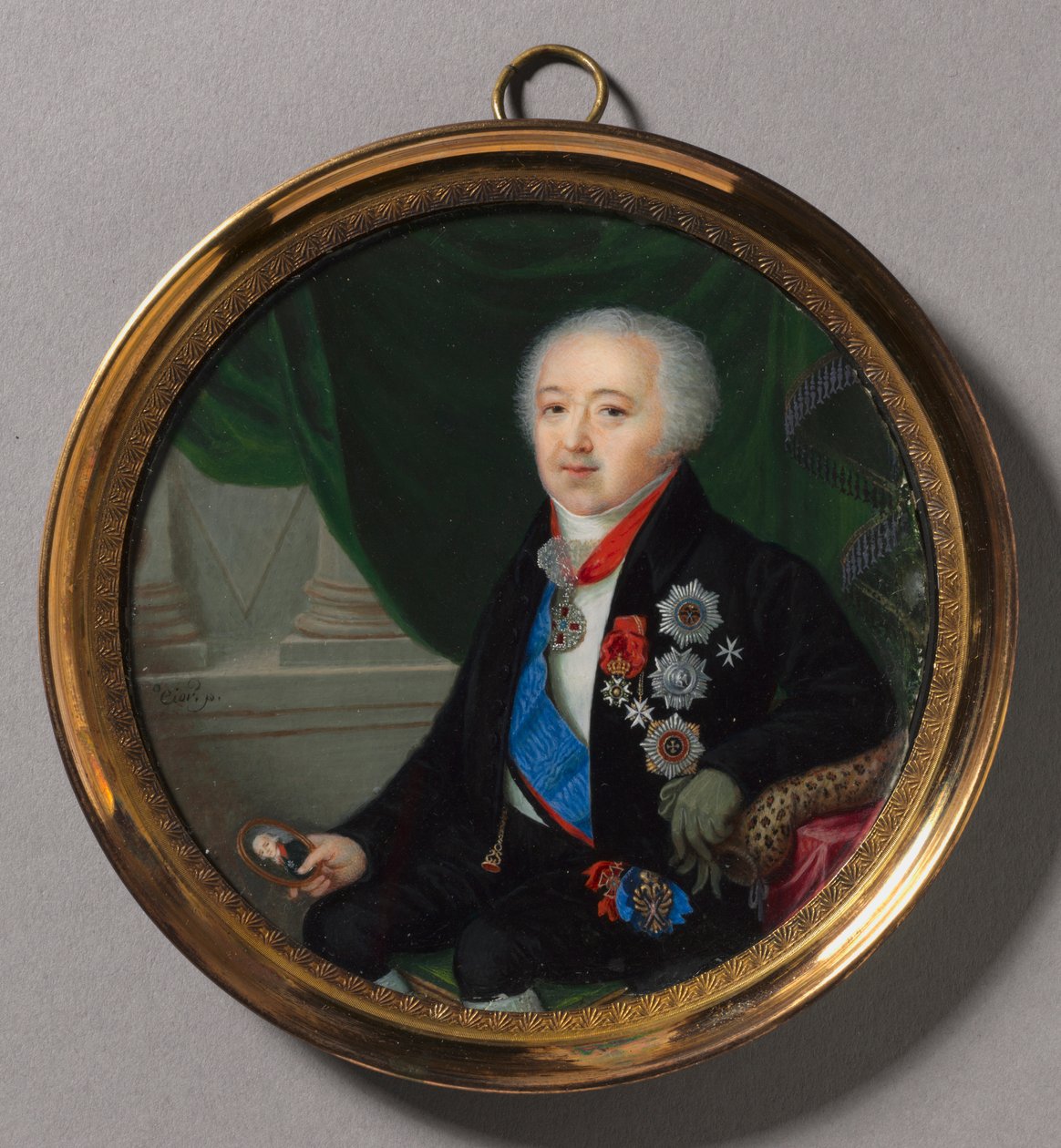 Portret księcia Aleksandra Bezborodko autorstwa Pierre Charles Cior