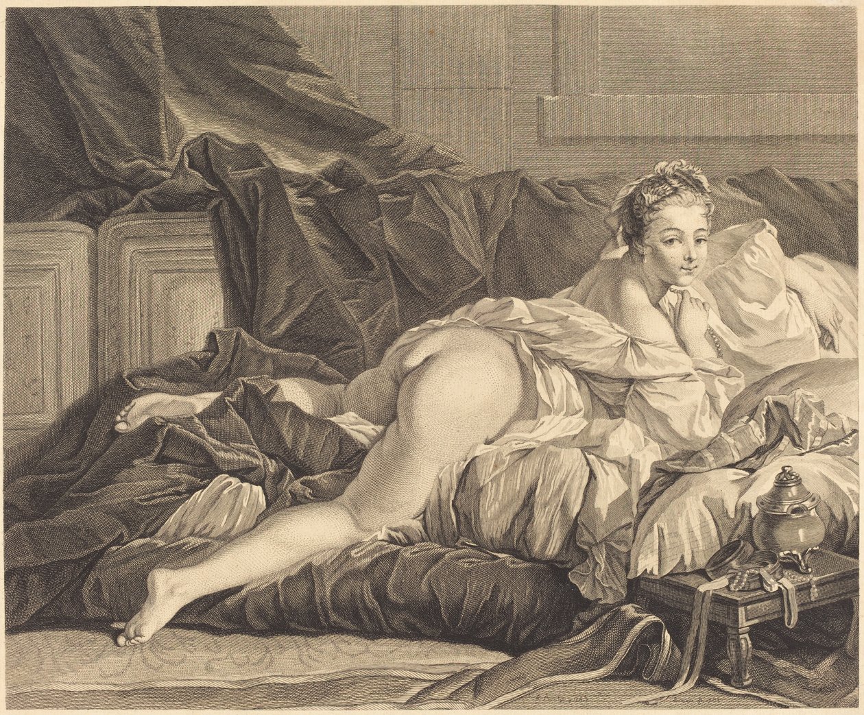 Alarm autorstwa Pierre Charles Levesque after François Boucher