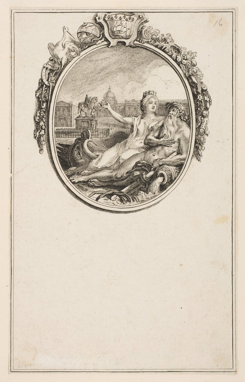 Inauguracja pomnika konnego Ludwika XV, 1766. autorstwa Pierre Chenu