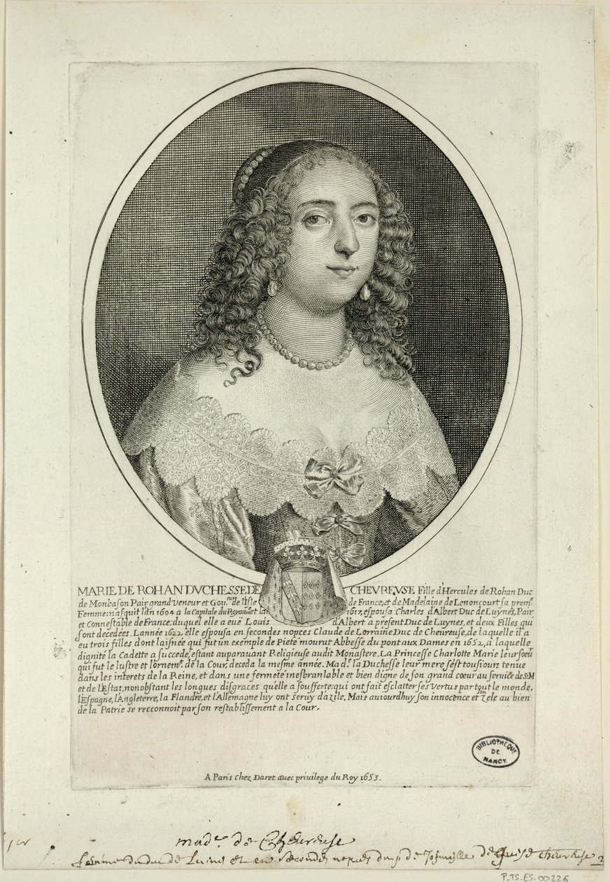 Marie de Rohan, księżna Cheuvreuse autorstwa Pierre Daret