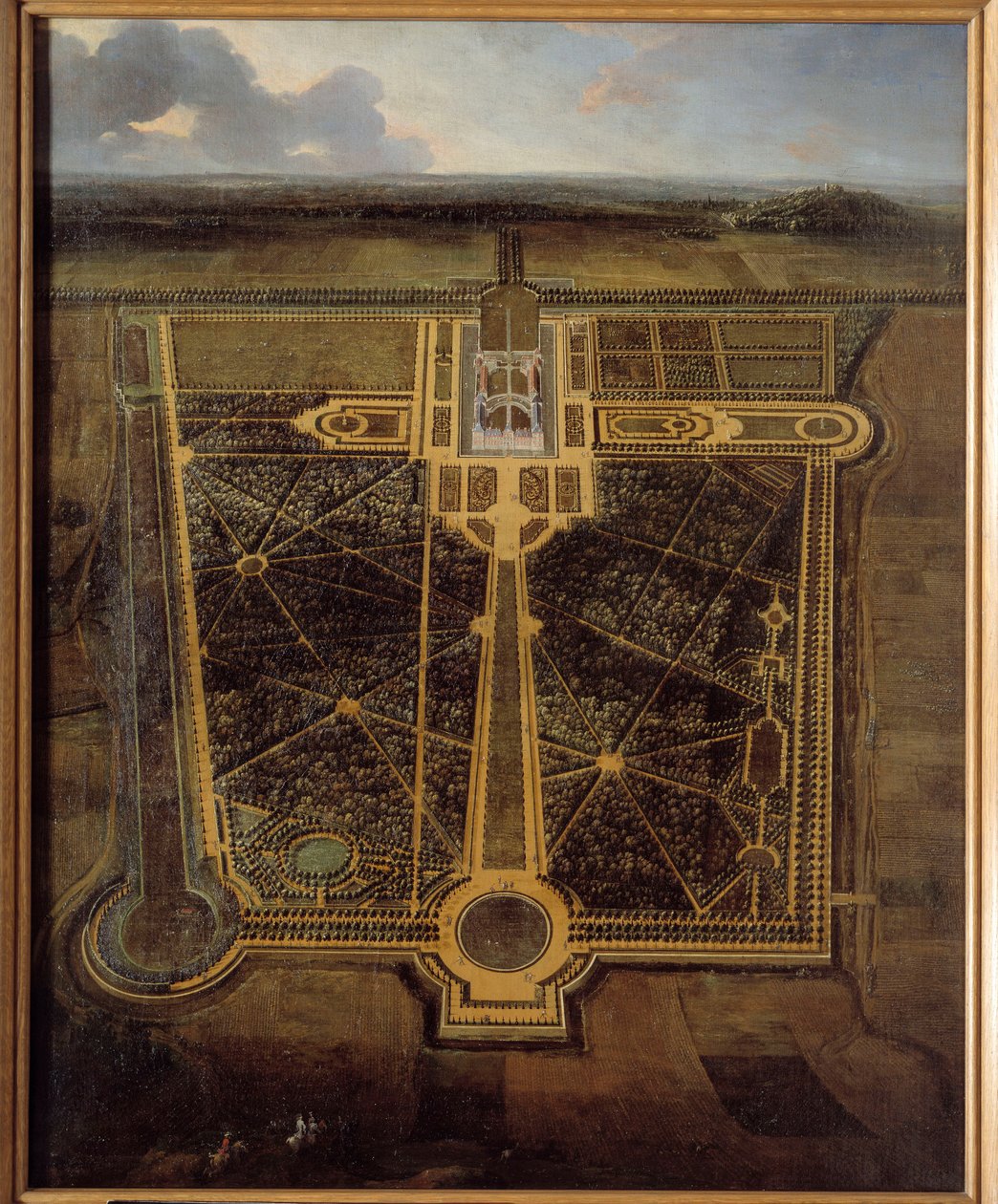 Widok perspektywiczny zamku i parku a la francaise Obraz Pierre Denis Martin (1663-1742) 1711 Rouen, Musee des Beaux Arts autorstwa Pierre Denis Martin