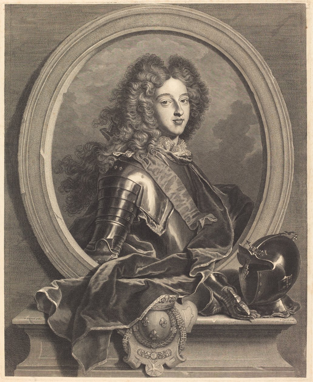 Ludwik francuski, książę Burgundii autorstwa Pierre Drevet after Hyacinthe Rigaud