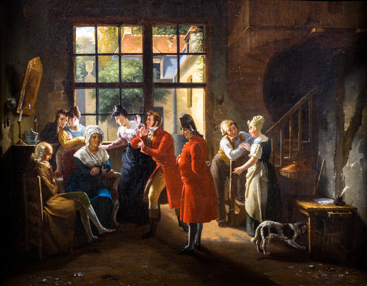 The Cancans at the Doorwoman autorstwa Pierre Duval Le Camus