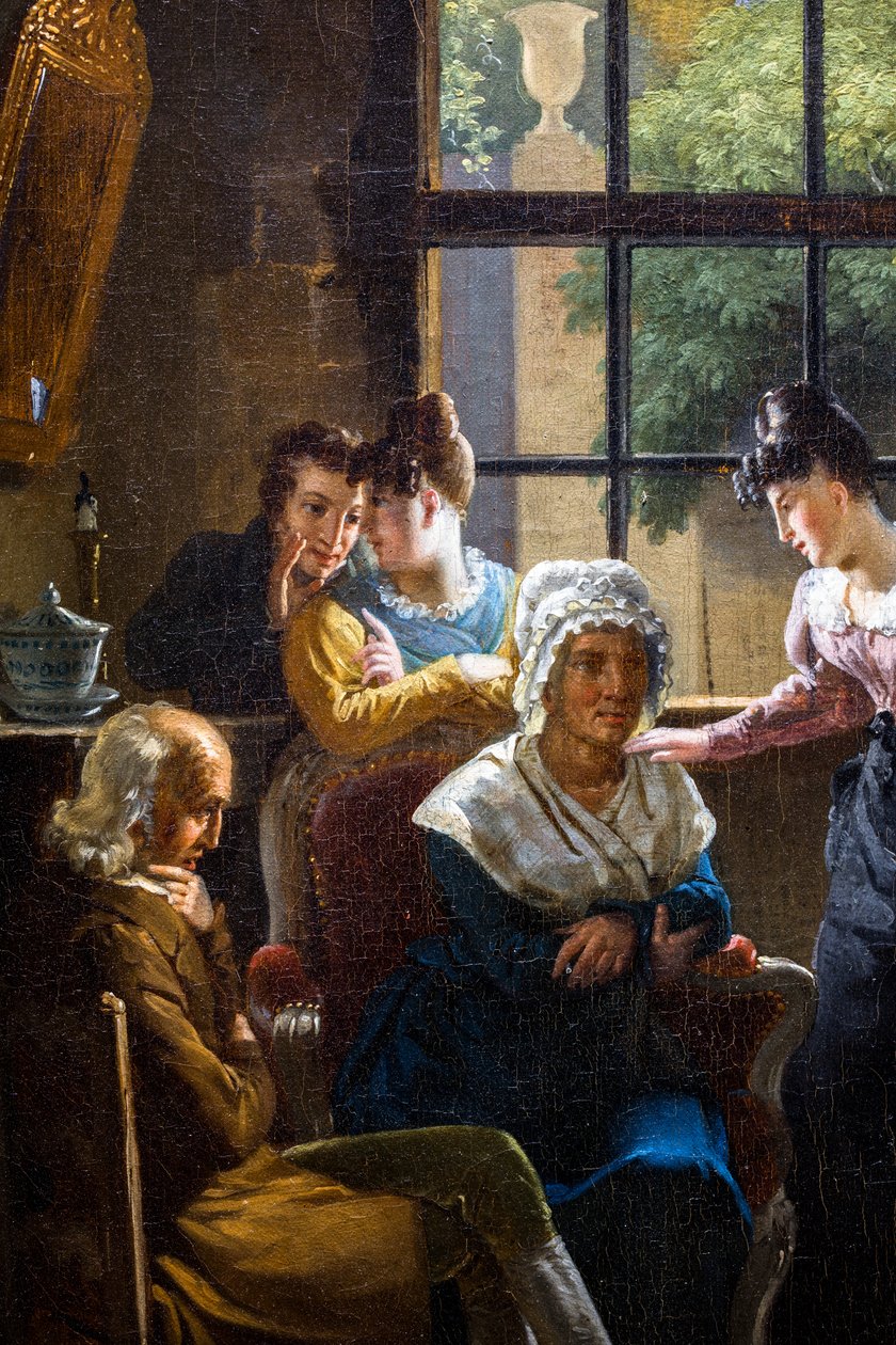 The Cancans at the Doorwoman autorstwa Pierre Duval Le Camus