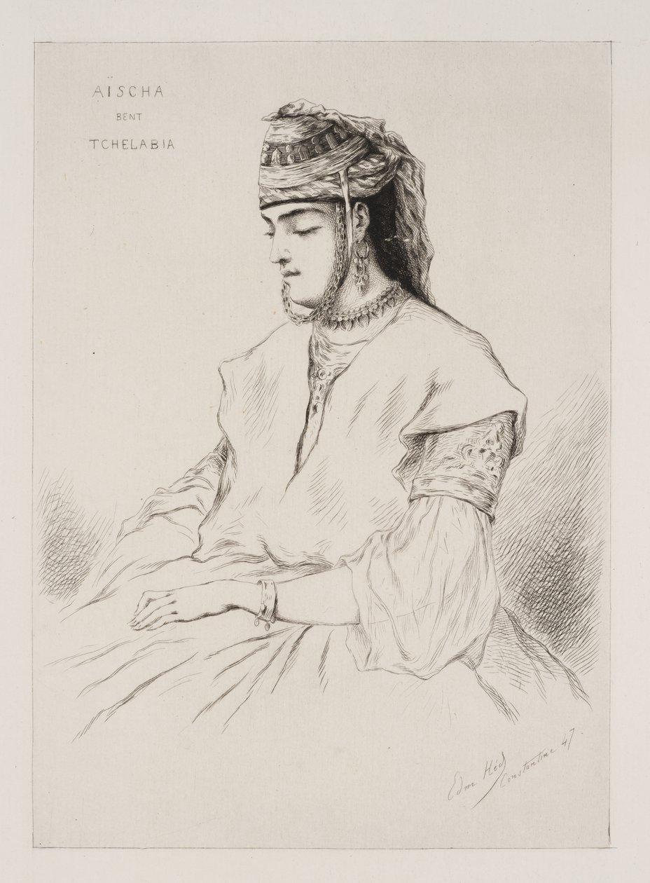 Aischa Bent Tchelabia autorstwa Pierre Edmond Alexandre Hedouin