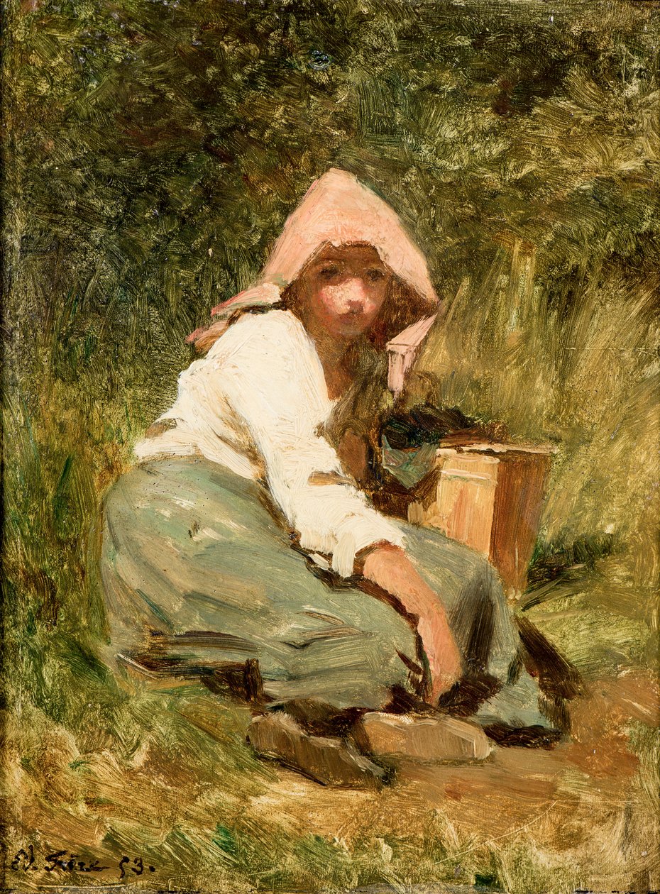 Dziewczyna autorstwa Pierre Edouard Frere