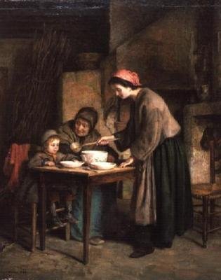 Wnętrze domku autorstwa Pierre Edouard Frere
