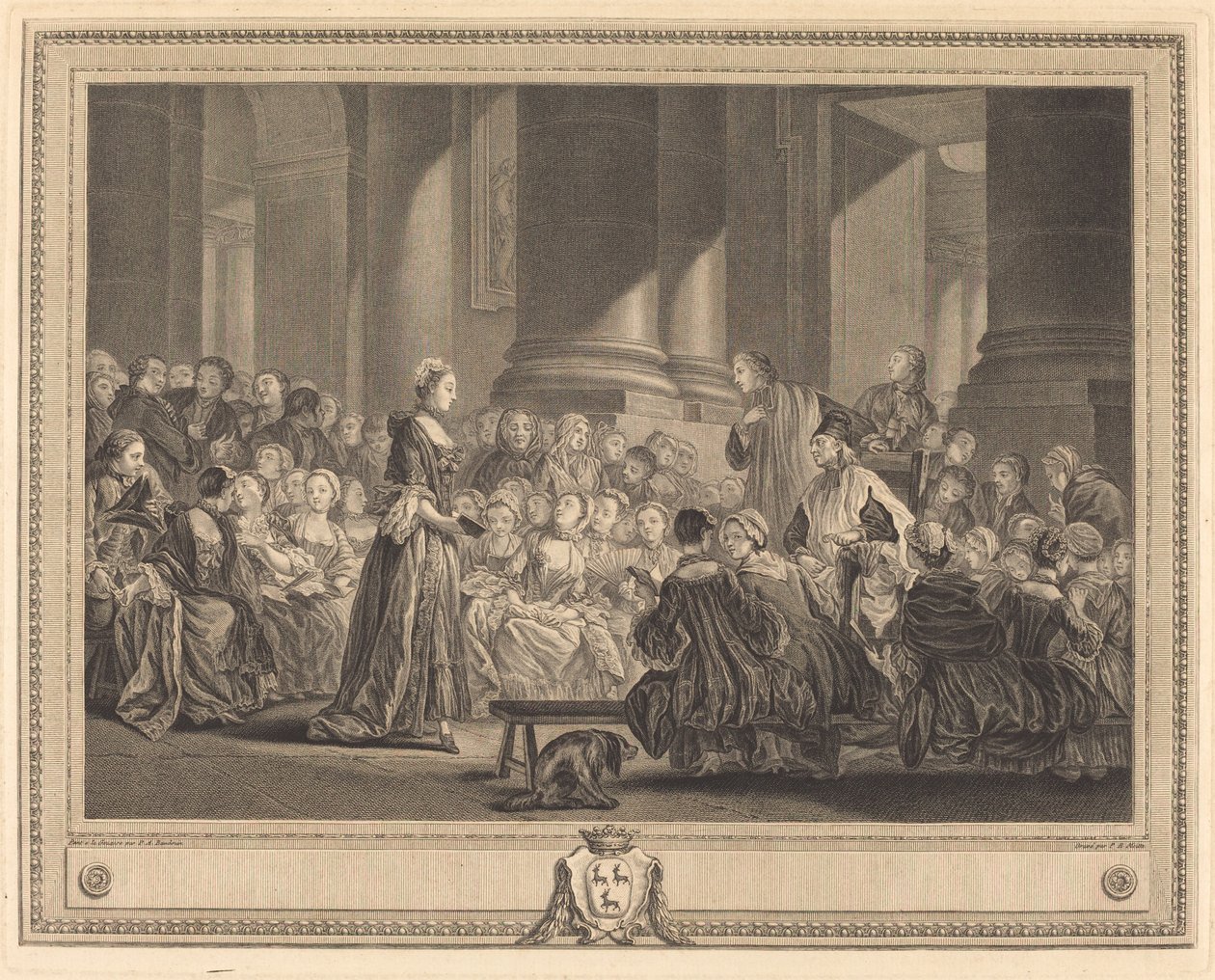 Katechizmy autorstwa Pierre Etienne Moitte after Pierre Antoine Baudouin