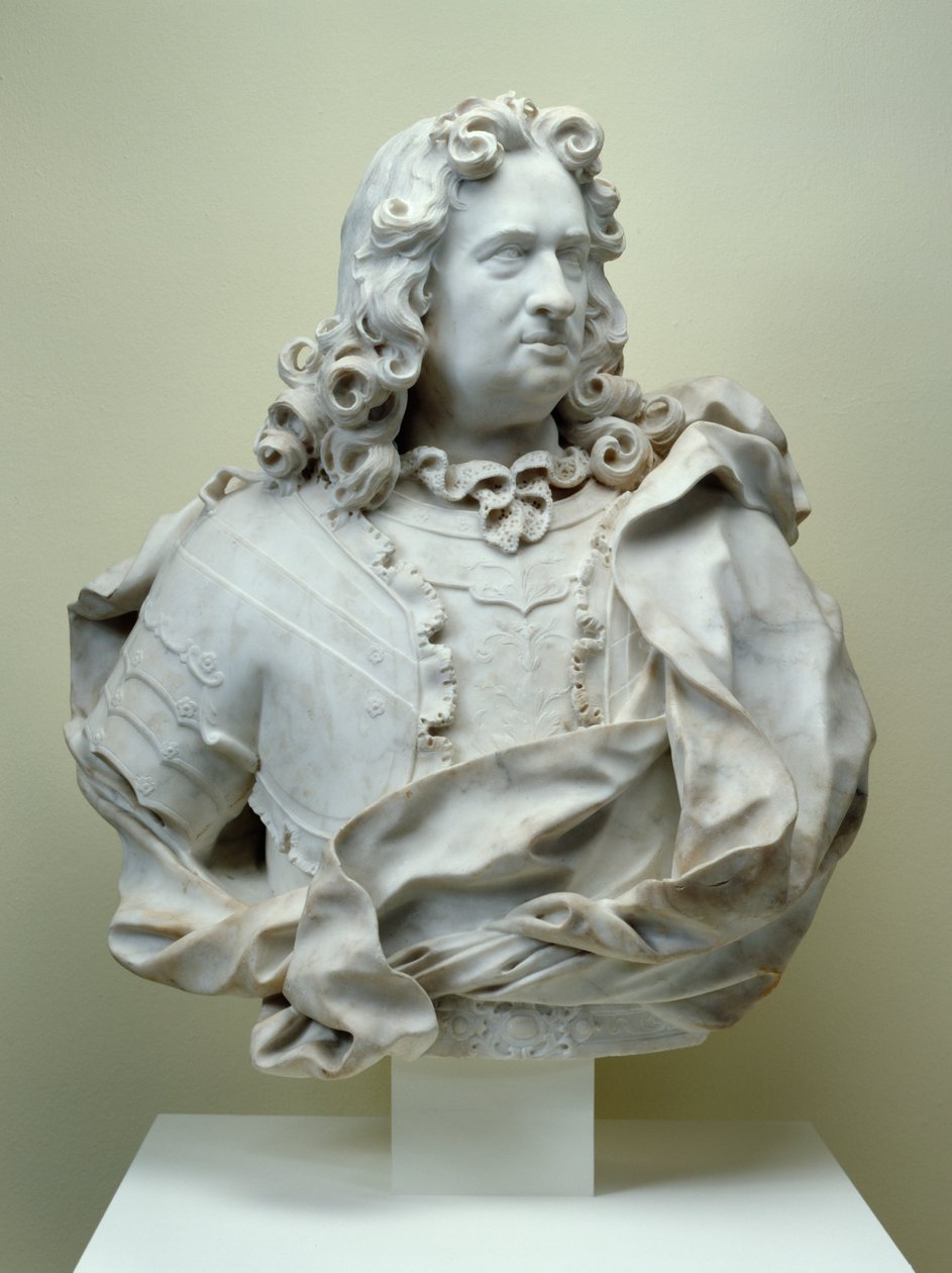 Popiersie hrabiego Karola Hessen-Kassel, 1714 marmur carrara autorstwa Pierre Etienne Monnot