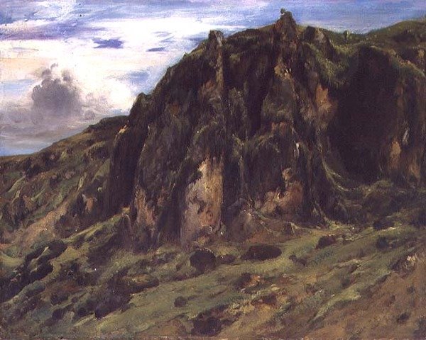 Krajobraz w Owernii autorstwa Pierre Etienne Theodore Rousseau