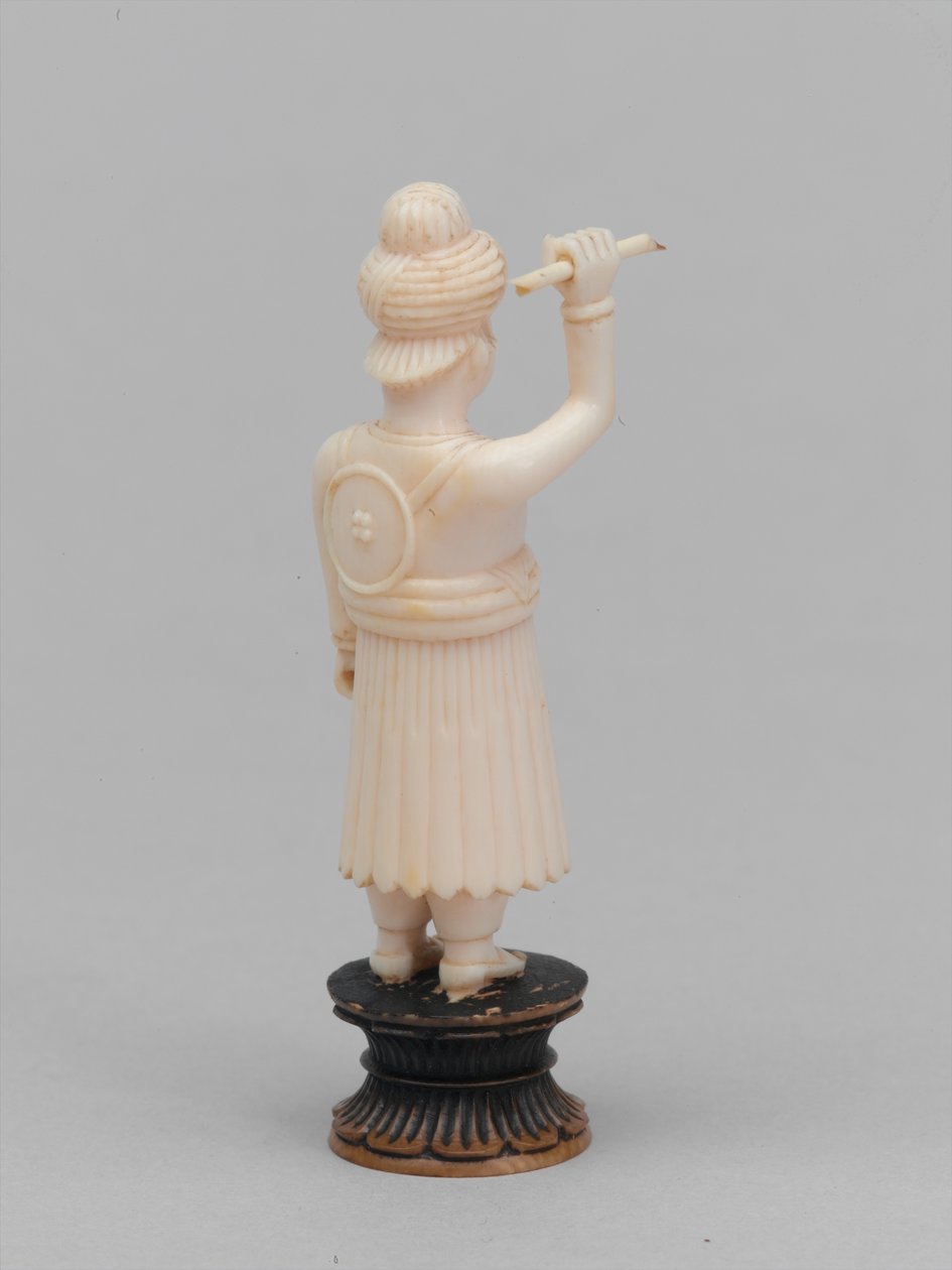 Czarny pionek, figura szachowa, Indie autorstwa Pierre Eugene (after) Grandsire