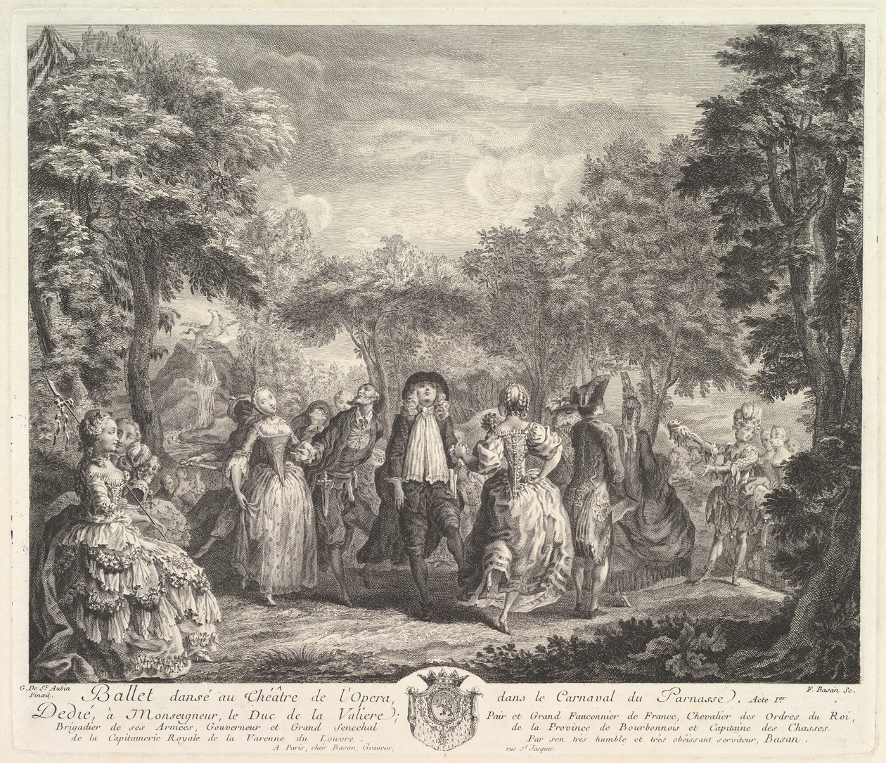 Karnawał Parnasu, 1761-62. autorstwa Pierre François Basan
