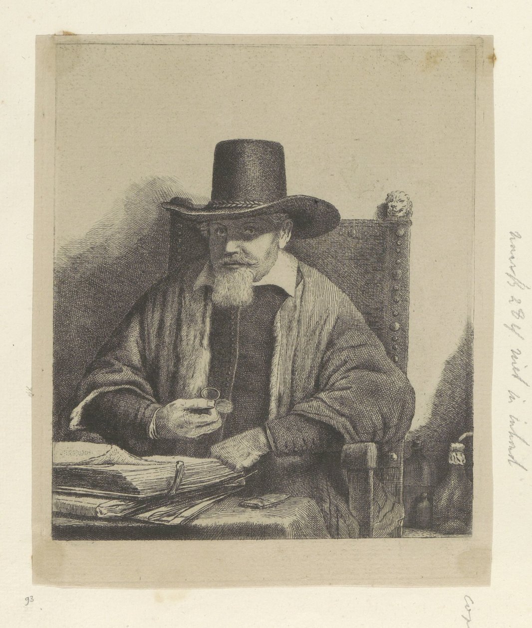 Portret inspektora Arnolda Tholinxa Kolekcja osiemdziesięciu pięciu oryginalnych grafik (tytuł serii) autorstwa Pierre François Basan