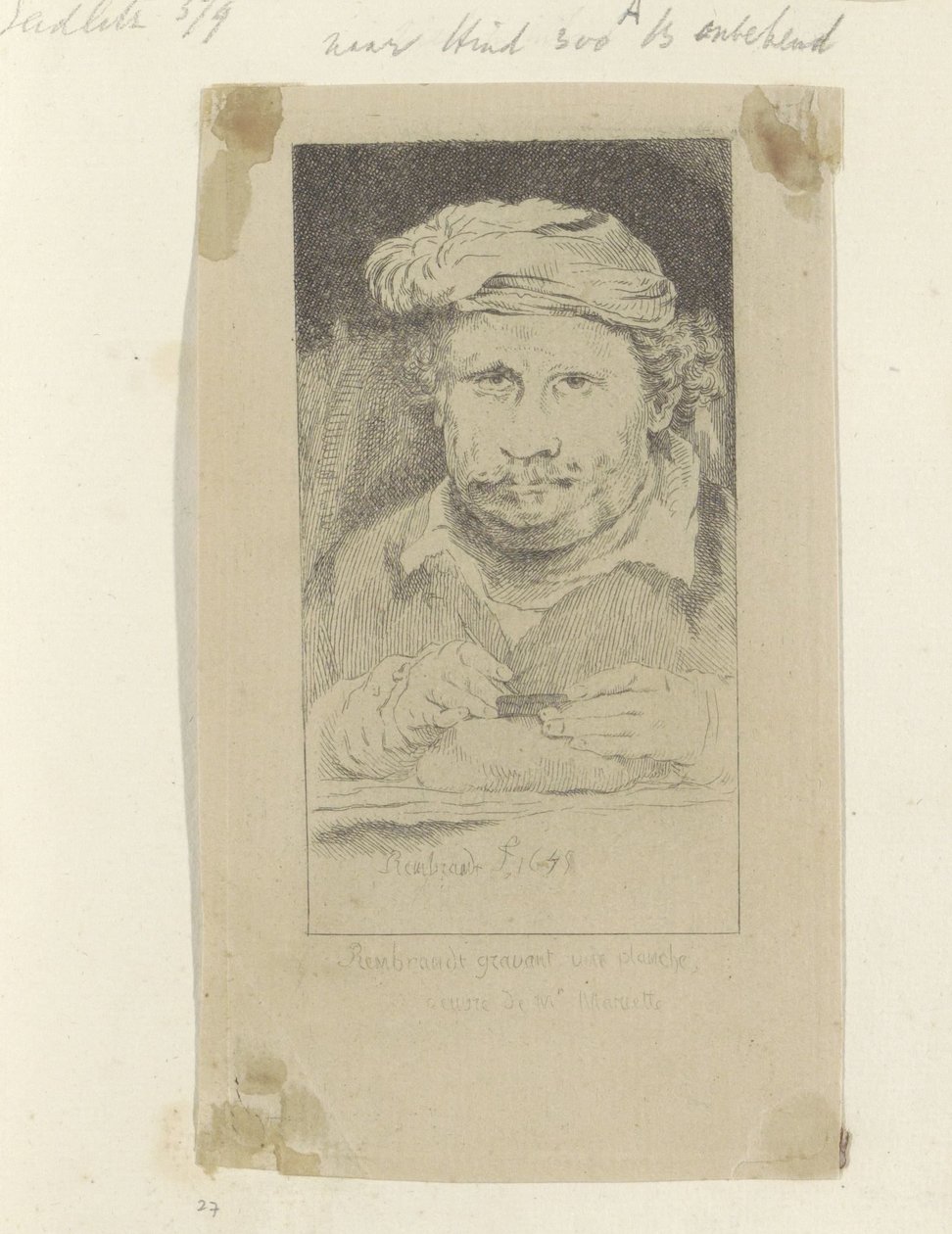 Rembrandt etend Kolekcja osiemdziesięciu pięciu oryginalnych grafik (tytuł serii) autorstwa Pierre François Basan