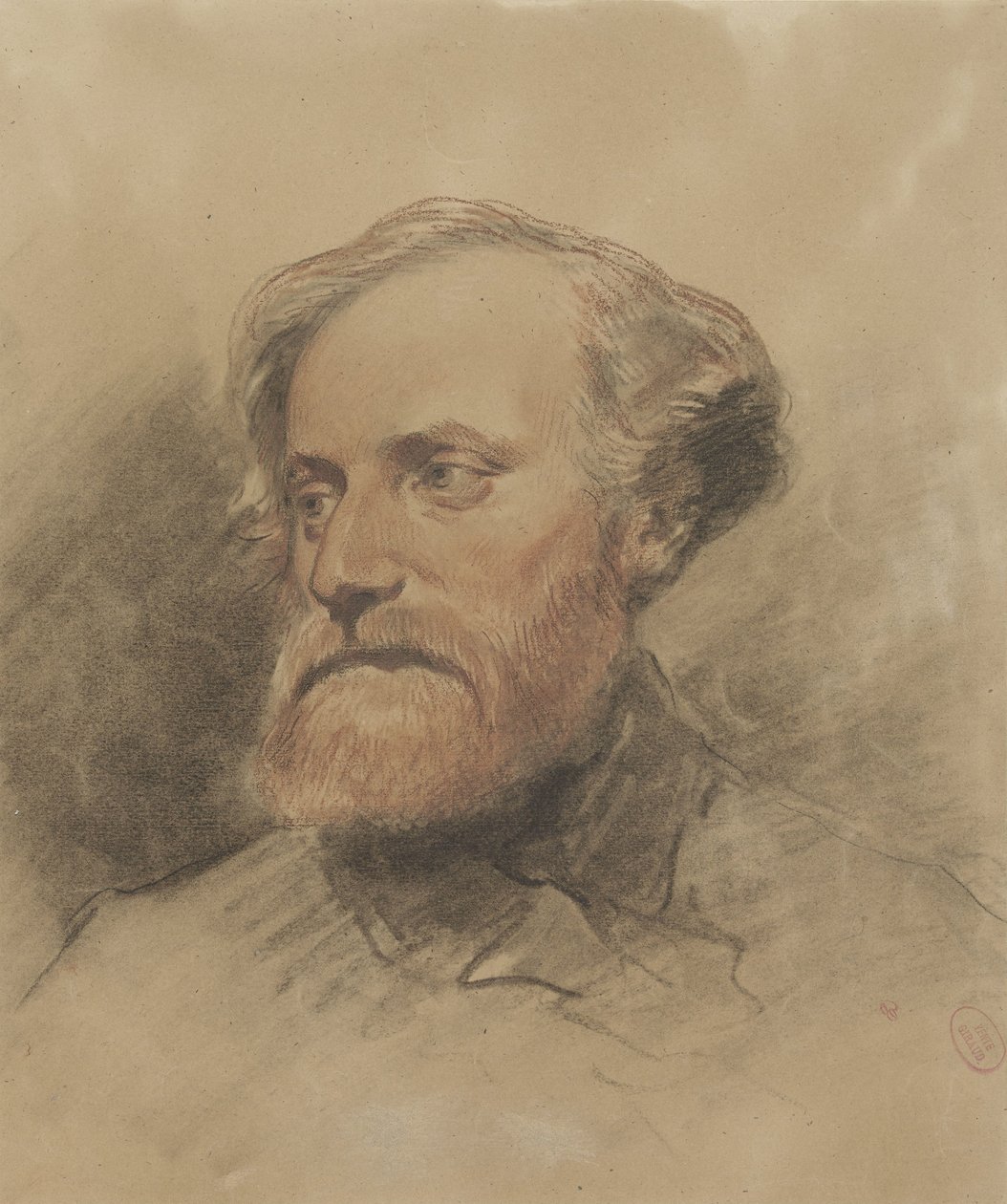 Portret malarza Alexandre Gabriela Decamps autorstwa Pierre François Eugène Giraud