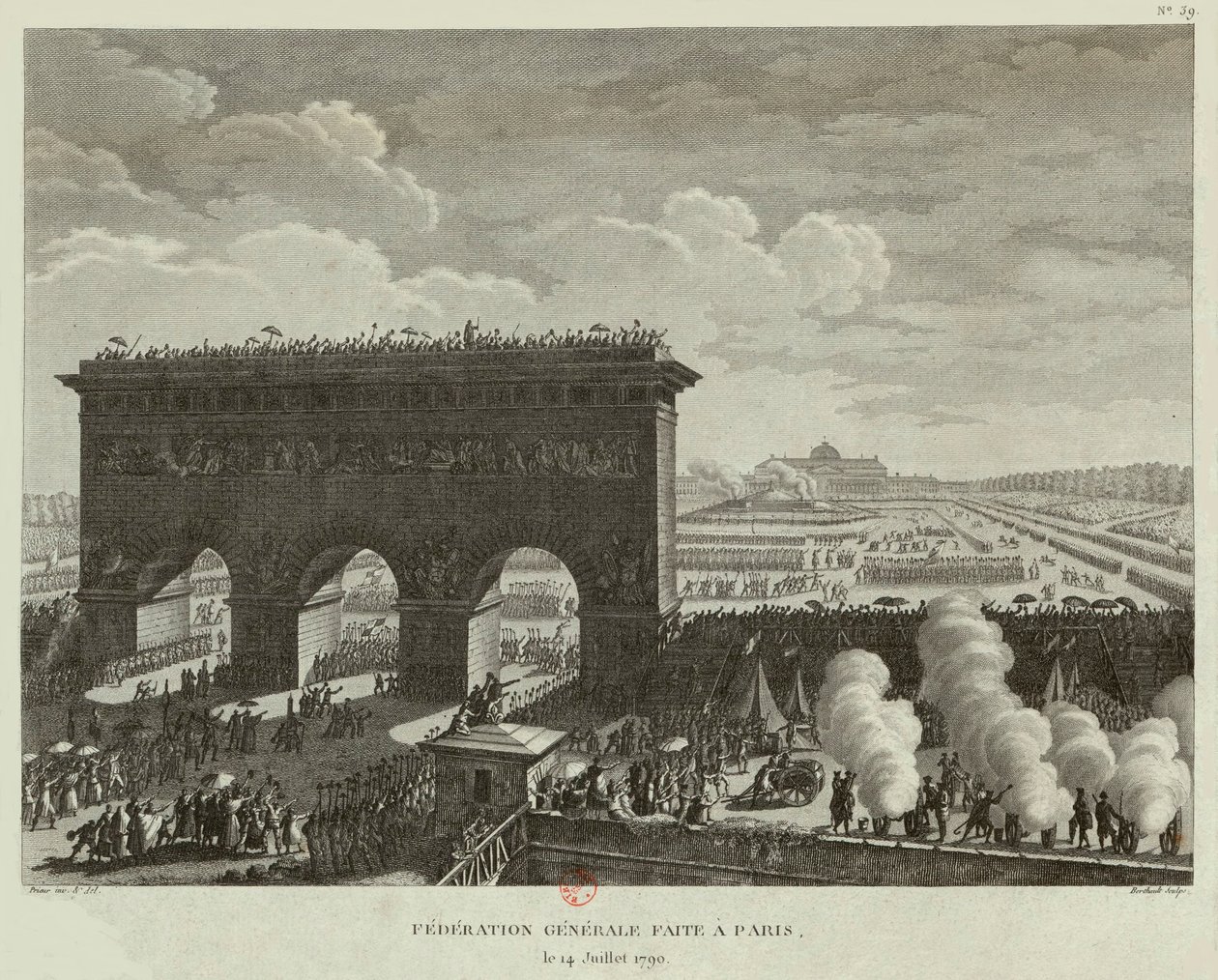 Federacja Generalna, która odbyła się w Paryżu 14 lipca 1790 r. autorstwa Pierre Gabriel Berthault