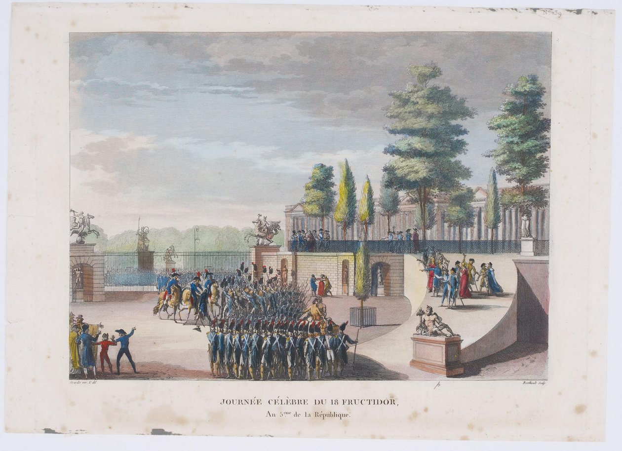 Przewrót 18 Fructidorów, rok V, 1804 r. autorstwa Pierre Gabriel Berthault