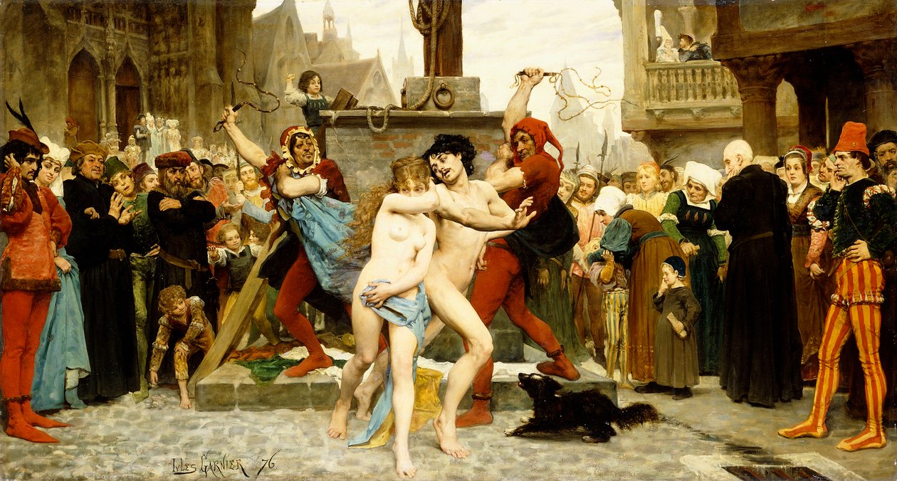 Męka cudzołożników autorstwa Pierre Garnier