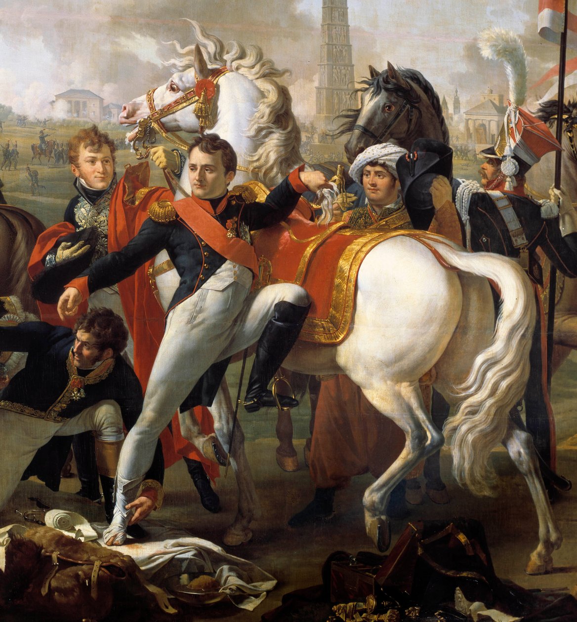Napoleon I, rany przed Regensburgiem, leczy chirurg Yvan, 23 kwietnia autorstwa Pierre Gautherot