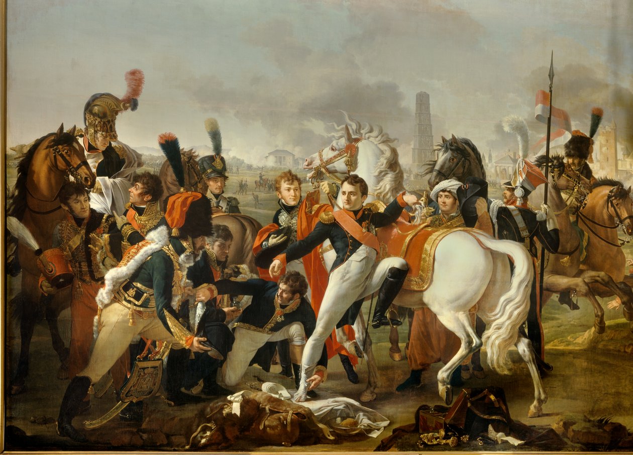 Napoleon I, rany przed Regensburgiem, leczy chirurg Yvan, 23 kwietnia autorstwa Pierre Gautherot