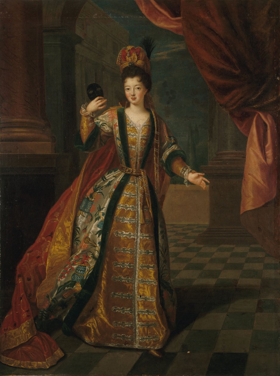 Ludwika Franciszka de Bourbon 1673-1743, Mademoiselle de Nantes, ok. 1690. autorstwa Pierre Gobert
